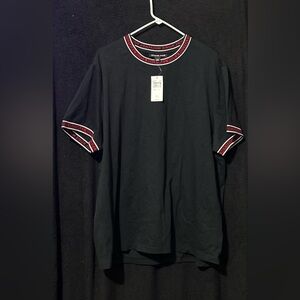 Authentic Michael kors xl black and red collar shirt